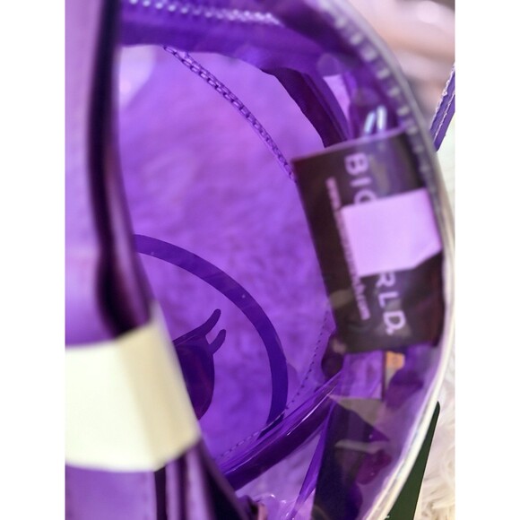 Kuromi Character Head Adult Clear Purple PVC “12 Mini 3D Backpack Zipper New main image 11